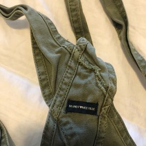 Green Brandy Melville Overalls